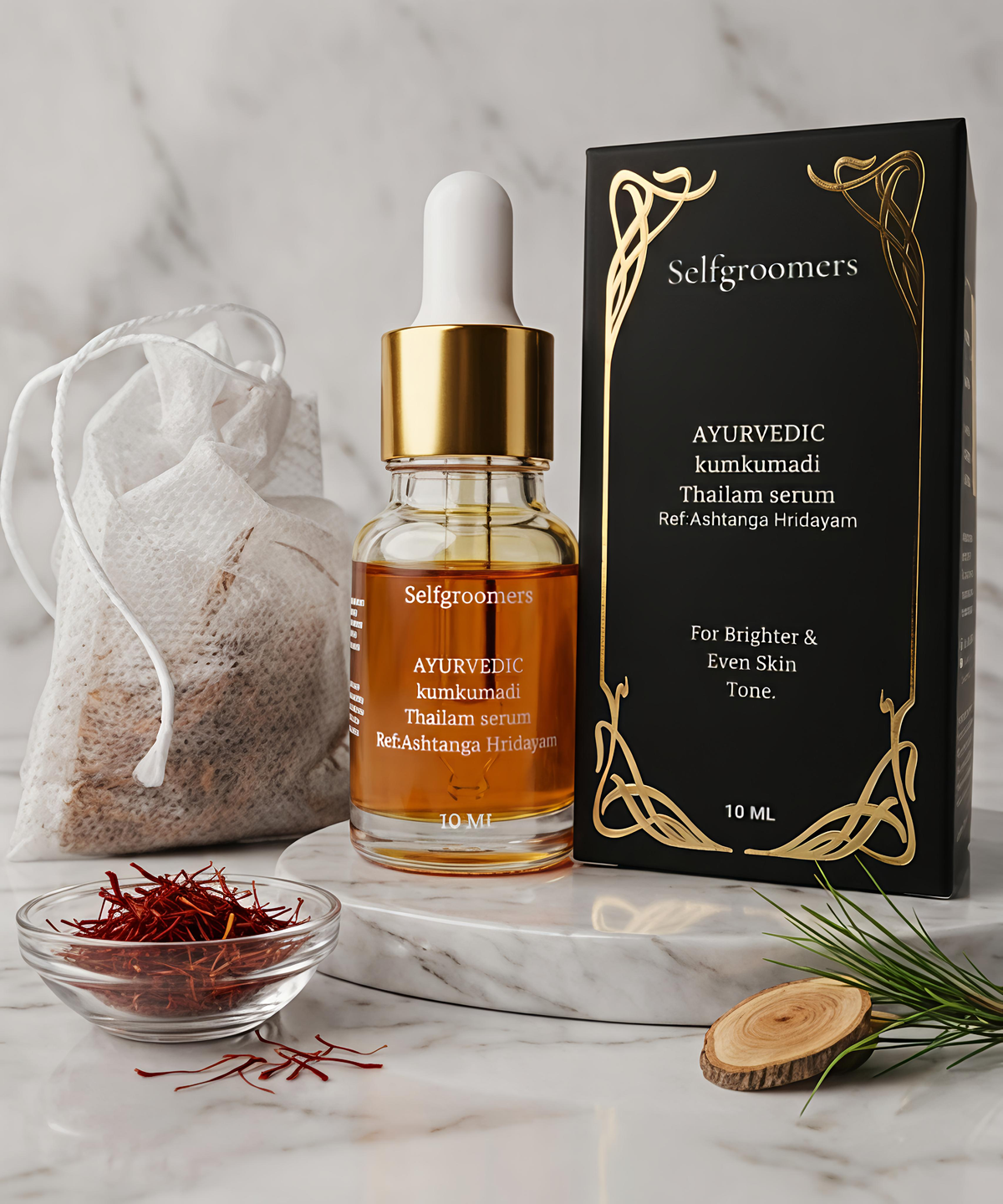 AYURVEDIC KUMKUMADI THAILAM SERUM . WITH (60% PURE KUMKUMADI) 10 ML