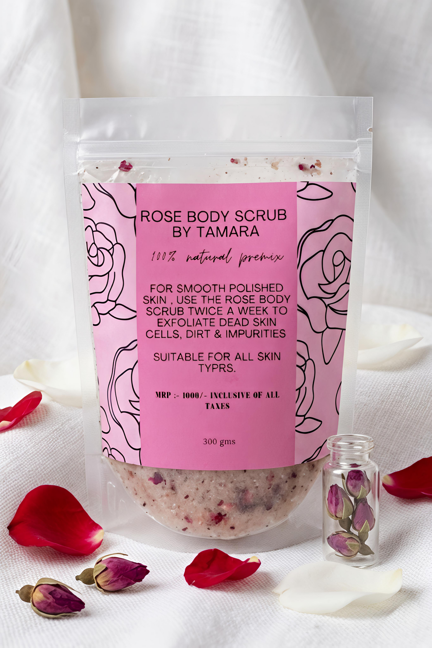 ROSE BODY SCRUB BY TAMARA